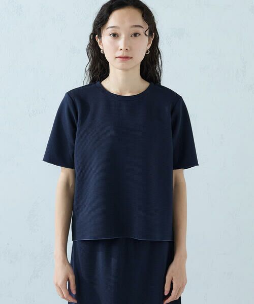 COMME CA ISM / コムサイズム カットソー | クルーネック ストレッチプリーツTシャツ / セットアップ対応 | 詳細27