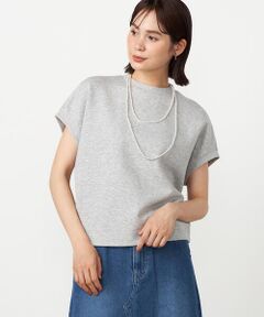 COMME CA ISM / コムサイズム カットソー | ジップ付きコクーントップス / セットアップ対応