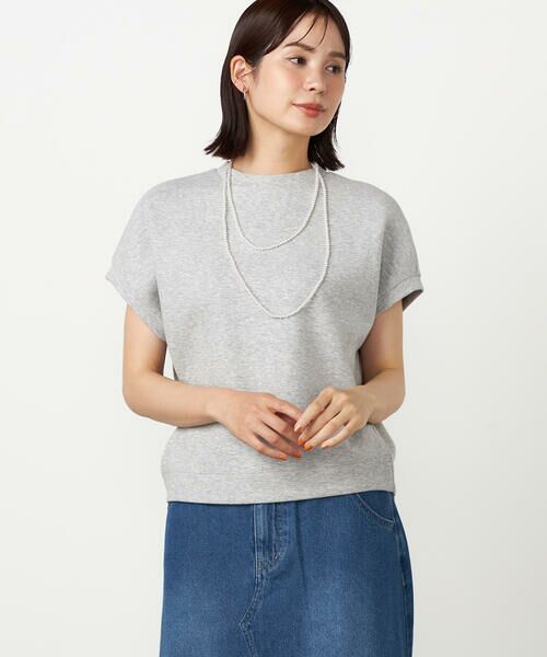 COMME CA ISM / コムサイズム カットソー | ジップ付きコクーントップス / セットアップ対応 | 詳細5