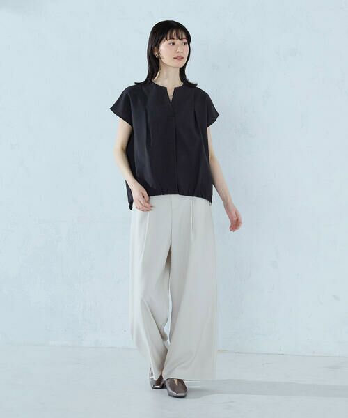COMME CA ISM / コムサイズム シャツ・ブラウス | ノースリーブ タックブラウス | 詳細2