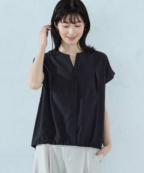 COMME CA ISM / コムサイズム シャツ・ブラウス | ノースリーブ タックブラウス | 詳細3