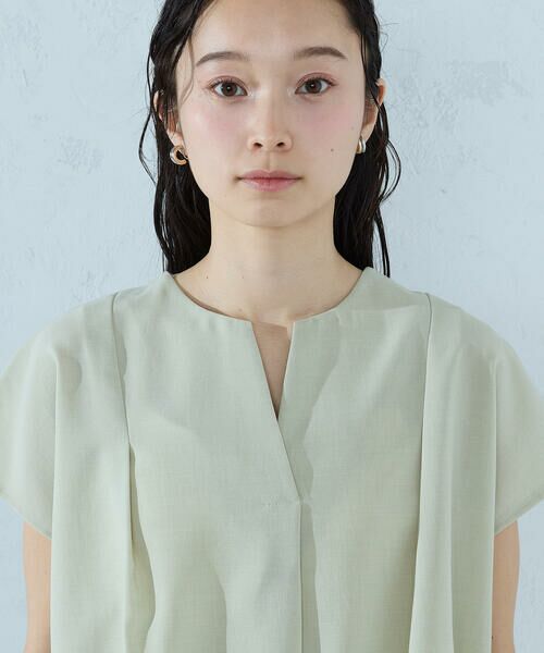 COMME CA ISM / コムサイズム シャツ・ブラウス | ノースリーブ タックブラウス | 詳細11