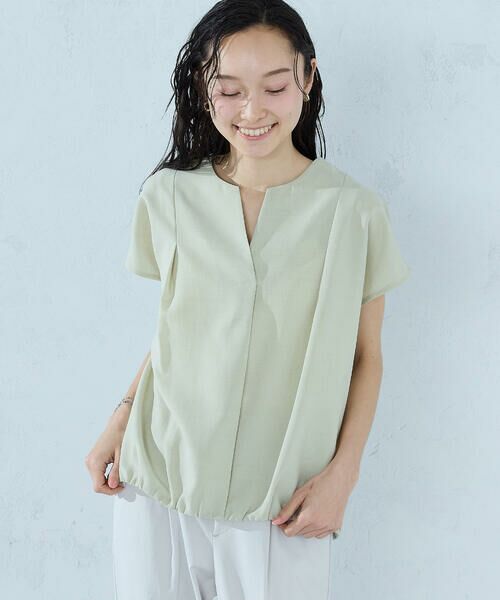 COMME CA ISM / コムサイズム シャツ・ブラウス | ノースリーブ タックブラウス | 詳細7
