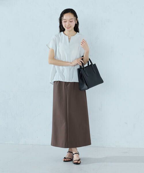 COMME CA ISM / コムサイズム シャツ・ブラウス | ノースリーブ タックブラウス | 詳細15