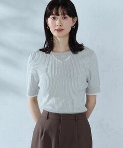 COMME CA ISM / コムサイズム ニット・セーター | レイヤードデザイン リブニット