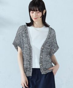 COMME CA ISM / コムサイズム ニット・セーター | ミックスカラーメッシュ ボタンベスト