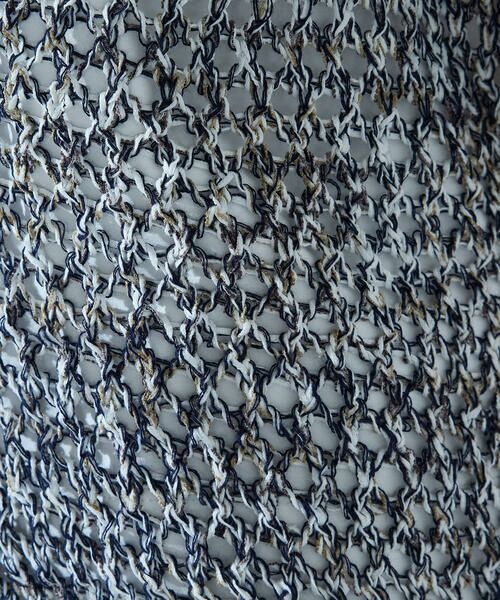 COMME CA ISM / コムサイズム ニット・セーター | ミックスカラーメッシュ ボタンベスト | 詳細5