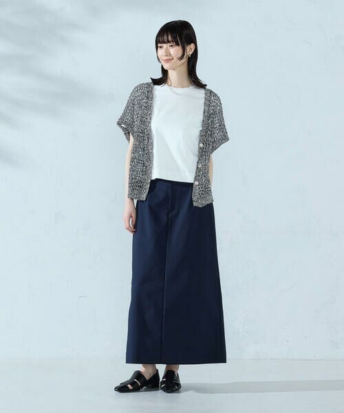 COMME CA ISM / コムサイズム ニット・セーター | ミックスカラーメッシュ ボタンベスト | 詳細1