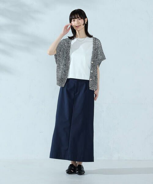 COMME CA ISM / コムサイズム ニット・セーター | ミックスカラーメッシュ ボタンベスト | 詳細2