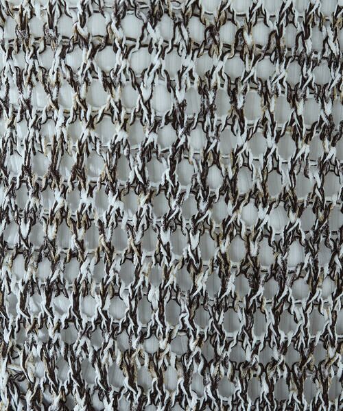 COMME CA ISM / コムサイズム ニット・セーター | ミックスカラーメッシュ 襟付きジップニット | 詳細15