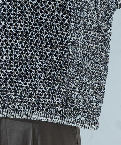 COMME CA ISM / コムサイズム ニット・セーター | ミックスカラーメッシュニット Ｔシャツ | 詳細10