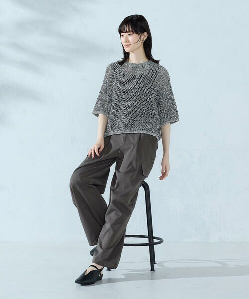 COMME CA ISM / コムサイズム ニット・セーター | ミックスカラーメッシュニット Ｔシャツ | 詳細2