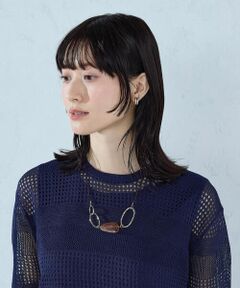 COMME CA ISM / コムサイズム ネックレス・ペンダント・チョーカー | オーバルコンビ コードネックレス