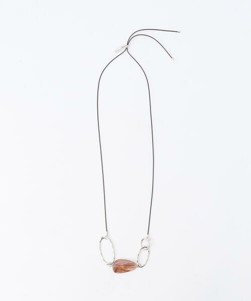 COMME CA ISM / コムサイズム ネックレス・ペンダント・チョーカー | オーバルコンビ コードネックレス | 詳細2