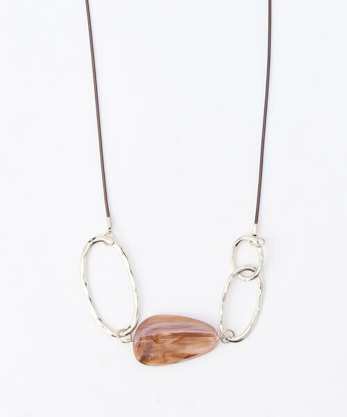 COMME CA ISM / コムサイズム ネックレス・ペンダント・チョーカー | オーバルコンビ コードネックレス | 詳細4