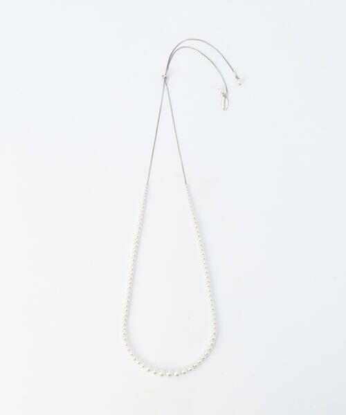 COMME CA ISM / コムサイズム ネックレス・ペンダント・チョーカー | プラスチックパール スライドネックレス | 詳細1