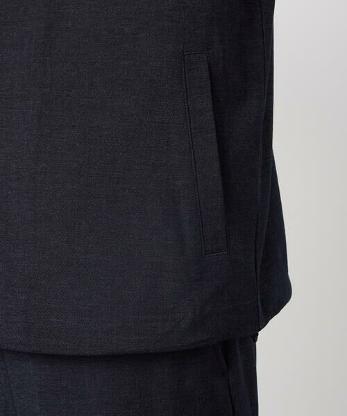 COMME CA ISM / コムサイズム ブルゾン | デニムライクストレッチ 5分袖フーデッドブルゾン | 詳細14