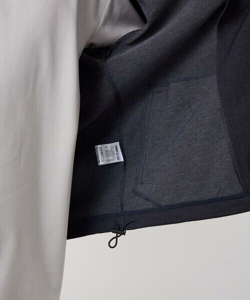 COMME CA ISM / コムサイズム ブルゾン | デニムライクストレッチ 5分袖フーデッドブルゾン | 詳細16