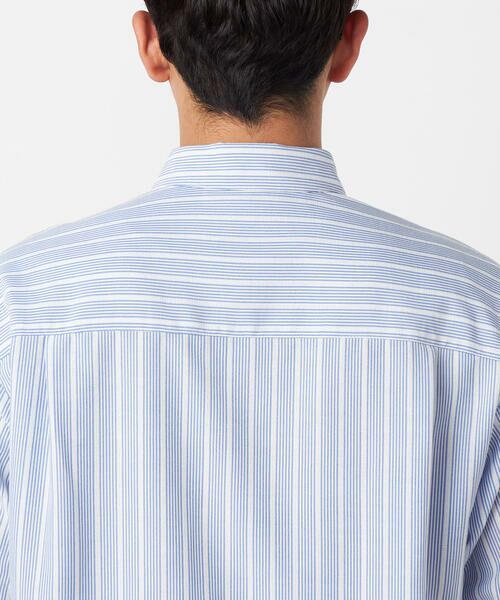 COMME CA ISM / コムサイズム シャツ・ブラウス | ポリエステルレーヨン シアーカラーストライプ ショートポイントカラー 半袖シャツ | 詳細19