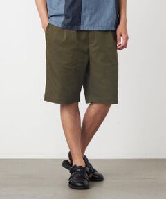 COMME CA ISM / コムサイズム ショート・ハーフ・半端丈パンツ | ポリエステルツイル ワンタックショートパンツ