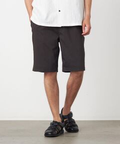 COMME CA ISM / コムサイズム ショート・ハーフ・半端丈パンツ | ポリエステルグレンチェックストレッチ ワンタックショートパンツ