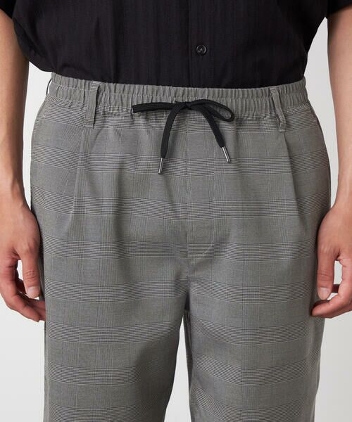 COMME CA ISM / コムサイズム ショート・ハーフ・半端丈パンツ | ポリエステルグレンチェックストレッチ ワンタックショートパンツ | 詳細8