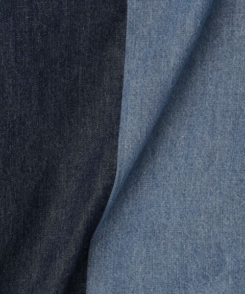 COMME CA ISM / コムサイズム Tシャツ | 6オンスコットンデニム 切り替え半袖Tシャツ | 詳細11