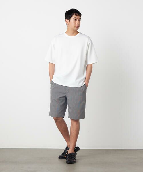 COMME CA ISM / コムサイズム Tシャツ | チェックジャガードＴシャツ | 詳細1