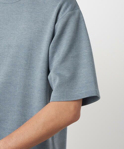 COMME CA ISM / コムサイズム Tシャツ | チェックジャガードＴシャツ | 詳細20