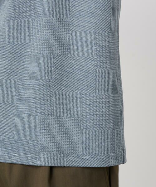 COMME CA ISM / コムサイズム Tシャツ | チェックジャガードＴシャツ | 詳細21