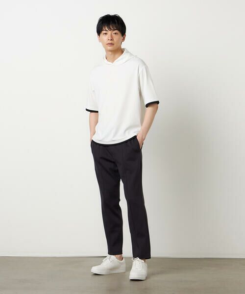 COMME CA ISM / コムサイズム Tシャツ | 【吸水速乾】フェイクレイヤード フーデッド Tシャツ | 詳細1