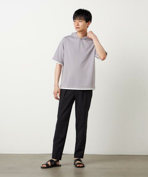 COMME CA ISM / コムサイズム Tシャツ | 【吸水速乾】フェイクレイヤード フーデッド Tシャツ | 詳細6