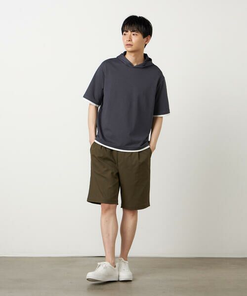 COMME CA ISM / コムサイズム Tシャツ | 【吸水速乾】フェイクレイヤード フーデッド Tシャツ | 詳細10