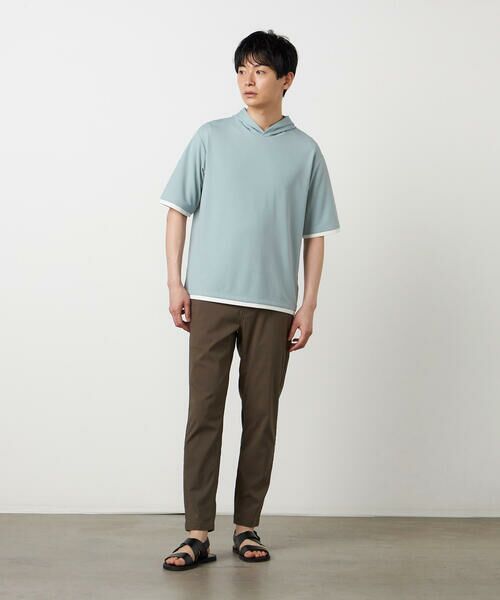 COMME CA ISM / コムサイズム Tシャツ | 【吸水速乾】フェイクレイヤード フーデッド Tシャツ | 詳細15