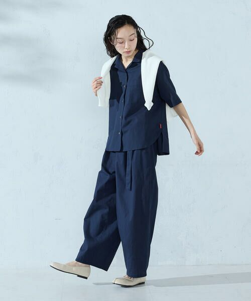 COMME CA ISM / コムサイズム シャツ・ブラウス | コットンリネン 半袖シャツ/セットアップ対応 | 詳細2