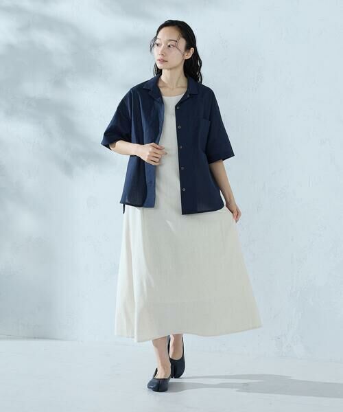 COMME CA ISM / コムサイズム シャツ・ブラウス | コットンリネン 半袖シャツ/セットアップ対応 | 詳細3
