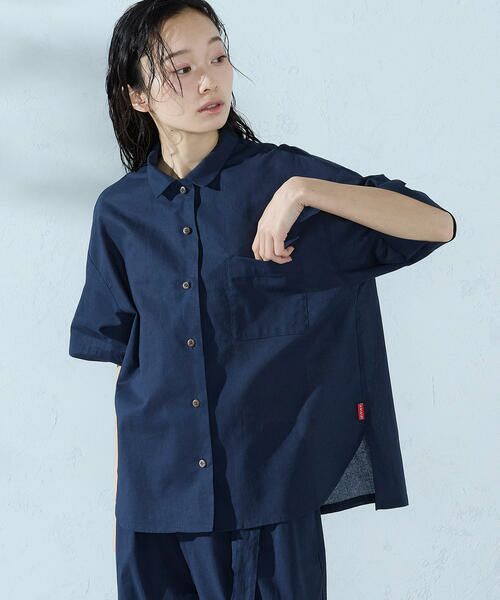 COMME CA ISM / コムサイズム シャツ・ブラウス | コットンリネン 半袖シャツ/セットアップ対応 | 詳細6