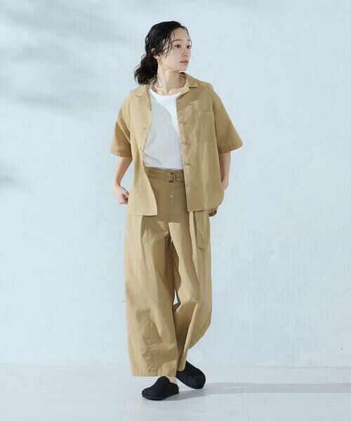 COMME CA ISM / コムサイズム シャツ・ブラウス | コットンリネン 半袖シャツ/セットアップ対応 | 詳細9