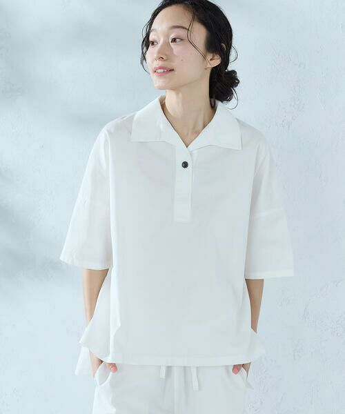 COMME CA ISM / コムサイズム シャツ・ブラウス | ツイル・デニム スキッパープルオーバー/セットアップ対応 | 詳細3