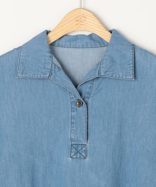 COMME CA ISM / コムサイズム シャツ・ブラウス | ツイル・デニム スキッパープルオーバー/セットアップ対応 | 詳細11