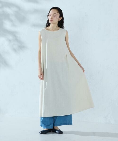 COMME CA ISM / コムサイズム ドレス | ノースリーブ アッパッパ | 詳細7