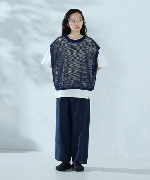 COMME CA ISM / コムサイズム ベスト | 【セットアイテム】メッシュニットベスト＋Tシャツ | 詳細6