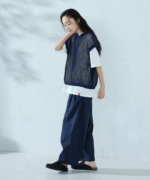 COMME CA ISM / コムサイズム ベスト | 【セットアイテム】メッシュニットベスト＋Tシャツ | 詳細7