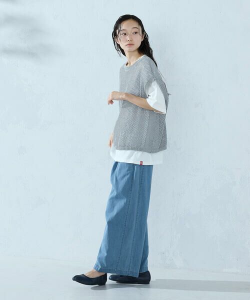 COMME CA ISM / コムサイズム その他パンツ | ツイル・デニム イージーパンツ/セットアップ対応 | 詳細8