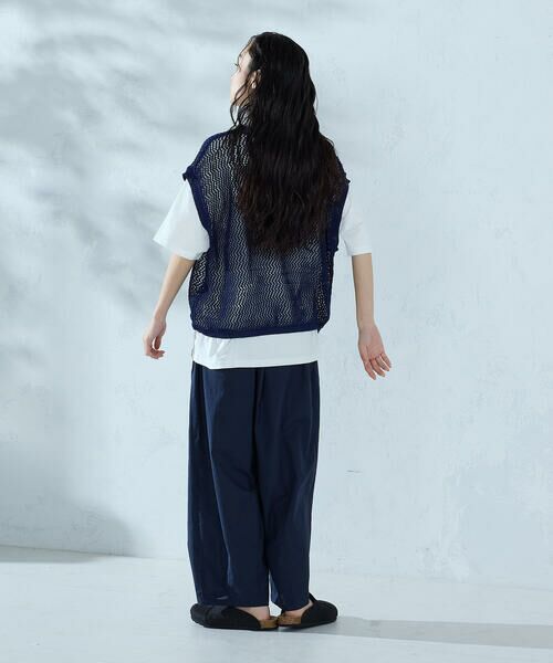 COMME CA ISM / コムサイズム その他パンツ | コットンリネンベルト付きパンツ/セットアップ対応 | 詳細2