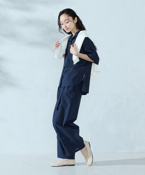 COMME CA ISM / コムサイズム その他パンツ | コットンリネンベルト付きパンツ/セットアップ対応 | 詳細3