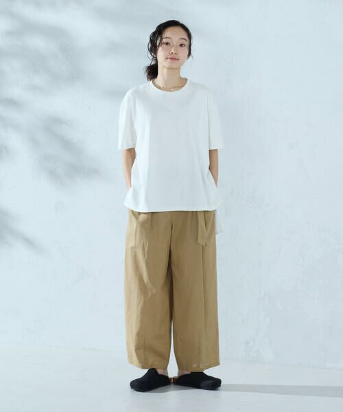 COMME CA ISM / コムサイズム その他パンツ | コットンリネンベルト付きパンツ/セットアップ対応 | 詳細13