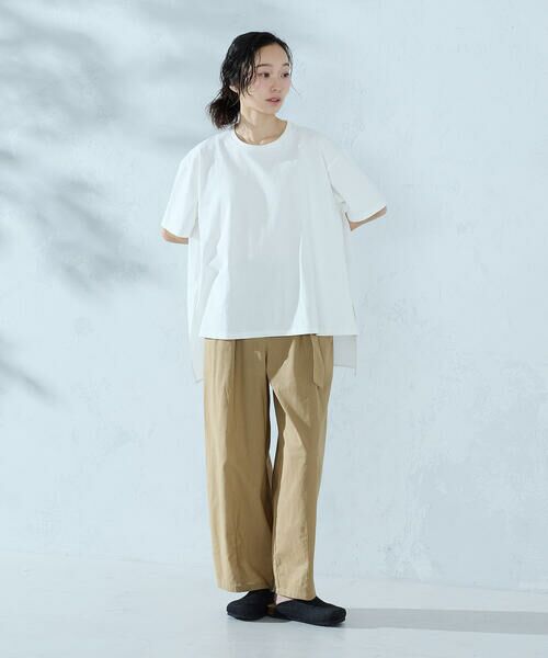 COMME CA ISM / コムサイズム カットソー | バックフレア Tシャツ | 詳細1