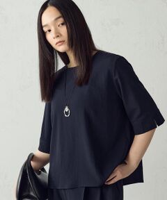 COMME CA ISM / コムサイズム シャツ・ブラウス | 【UVカット・吸水速乾・接触冷感】kireri ドライヴィンテージ スリットスリーブTブラウス/セットアップ対応