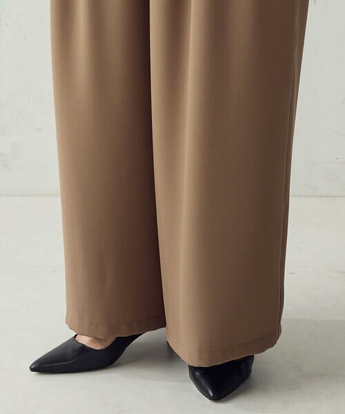 COMME CA ISM / コムサイズム その他パンツ | 【セットアップ対応】シフォンジョーゼット ボックスタックイージーワイドパンツ | 詳細15